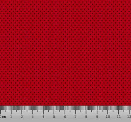 Bolinha Micro Desenho 2202 var02 - Vermelho com preto