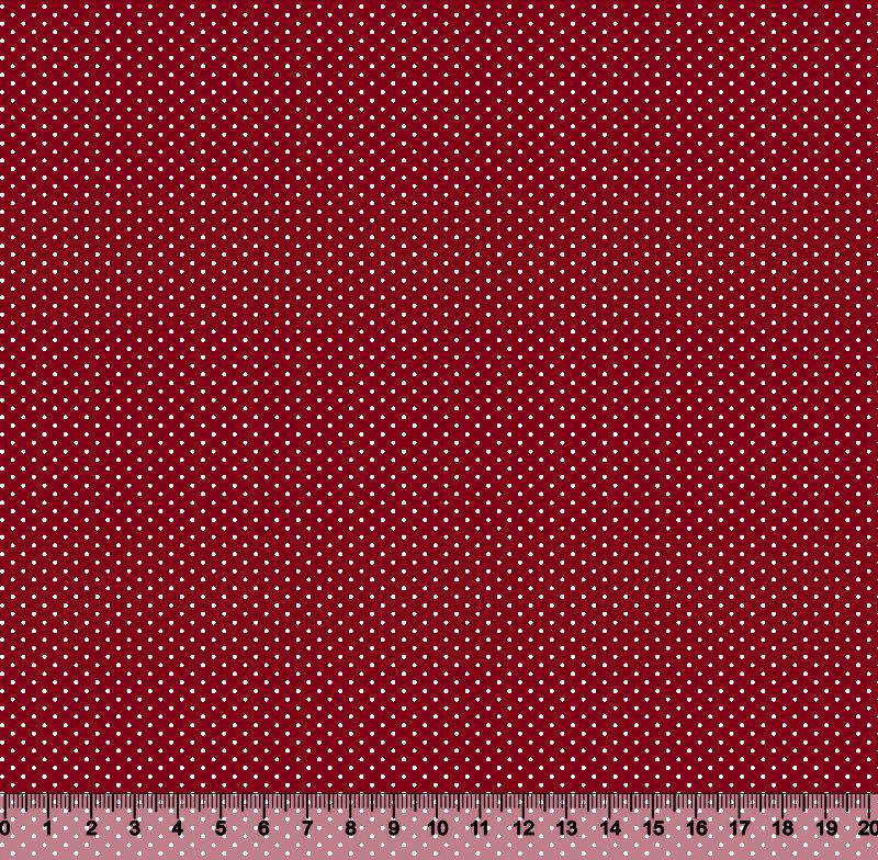 Bolinha Micro 1002v106 - Vermelho com Branco