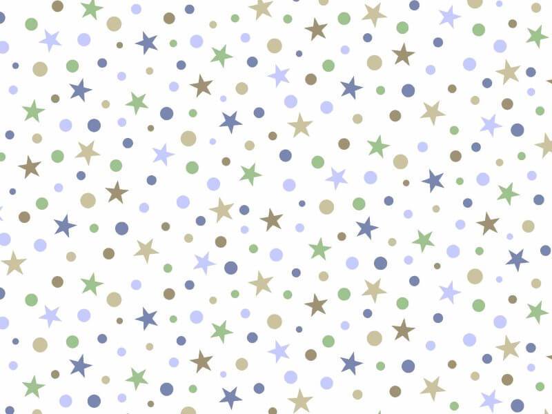 Estrela e Bolinha Des 2421 var02 - Verde Azul e Kaki