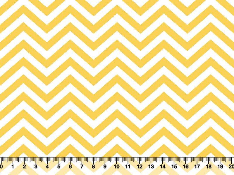 Chevron Des. 2745 Var 11 - Amarelo com Branco