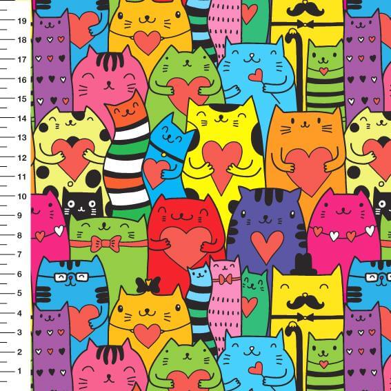 Gatos Coloridos Des 9100e2828