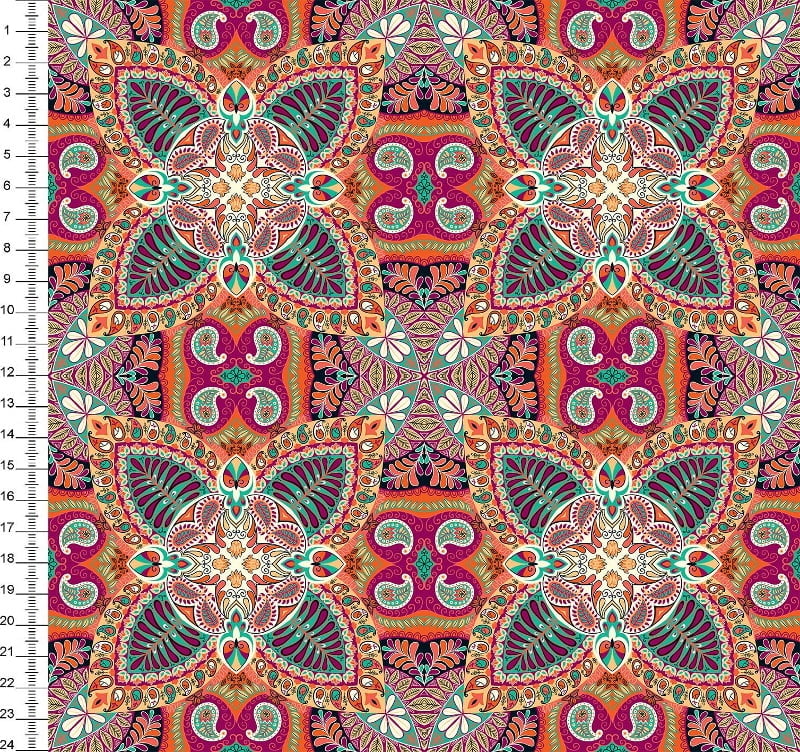 Mandalas Fundo Laranja Des 45180 var01