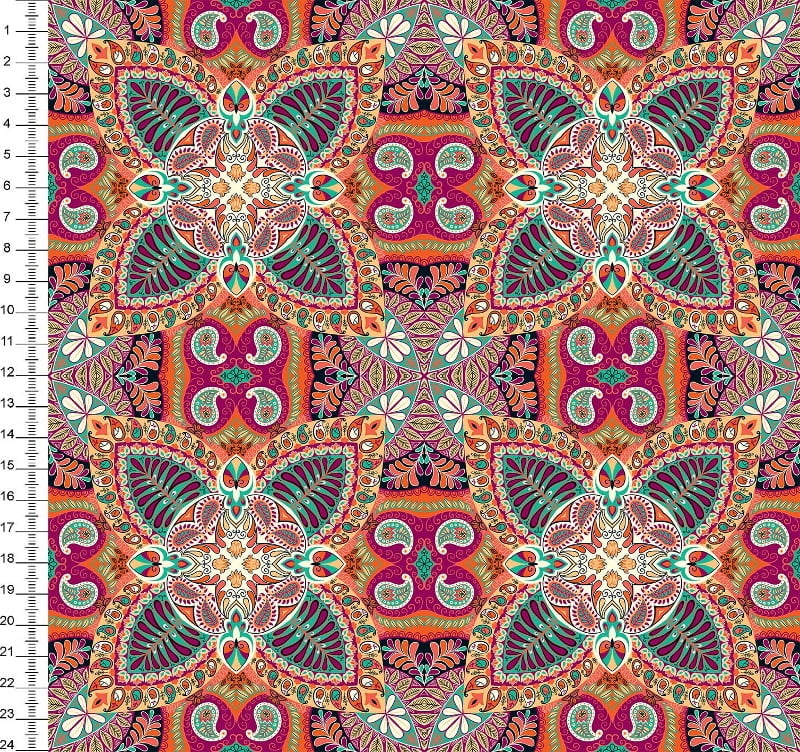 Mandalas Fundo Laranja Des 45180 var01