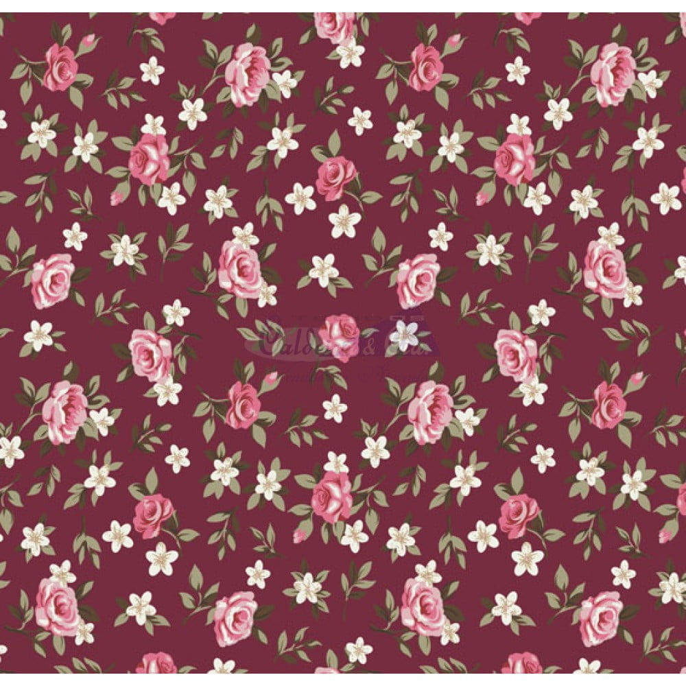 tricoline floral patchwork