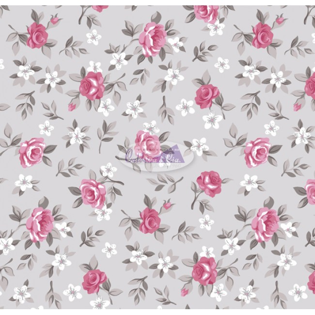 tricoline floral patchwork