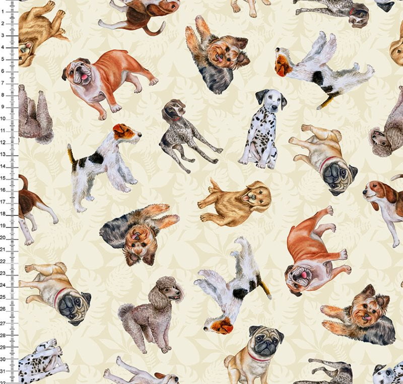 Dogs Fundo Bege 9100eE1474