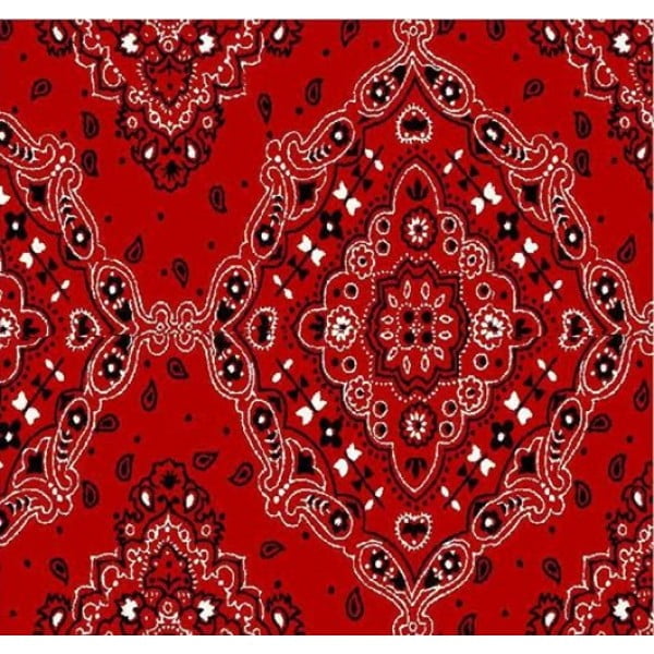 Lenço Bandana Desenho d2272 var03 Vermelha