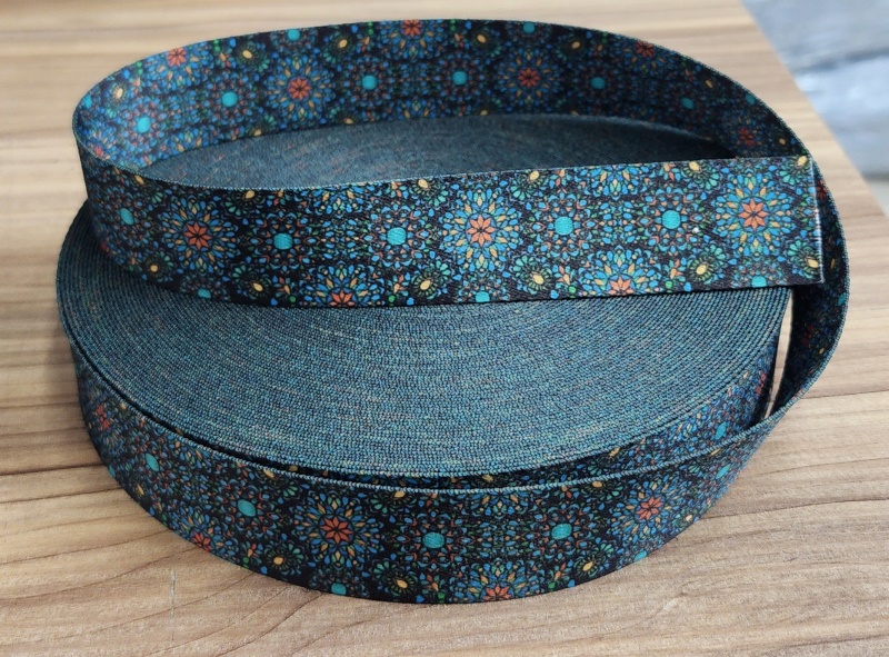 Alça Chic Estampada MANDALAS COLORIDAS 2 - 3,0 CM