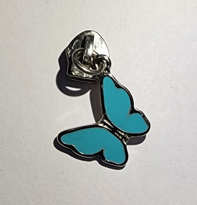 Cursor Borboleta Tiffany com prata