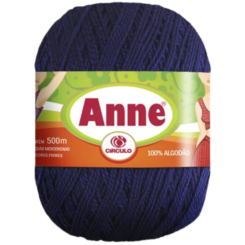 Linha Anne 500 Circulo Cor 2856 - Anil Produnda