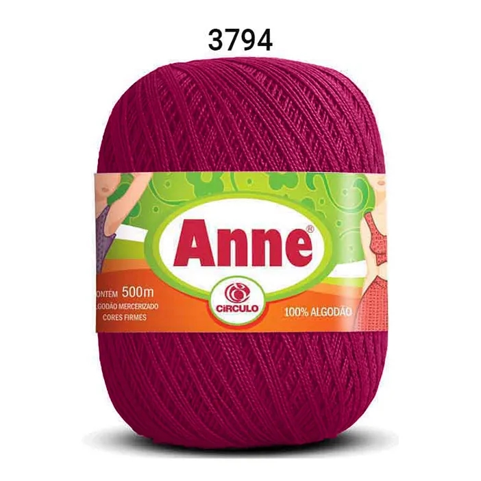 Linha Anne 500 Circulo Cor 3794 - Bordô