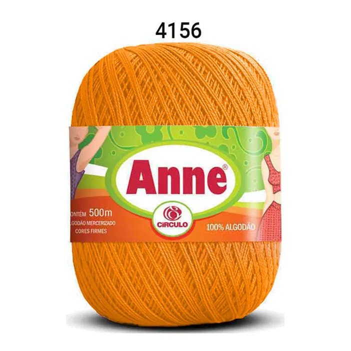 Linha Anne 500 Circulo Cor 4156 - Cenoura