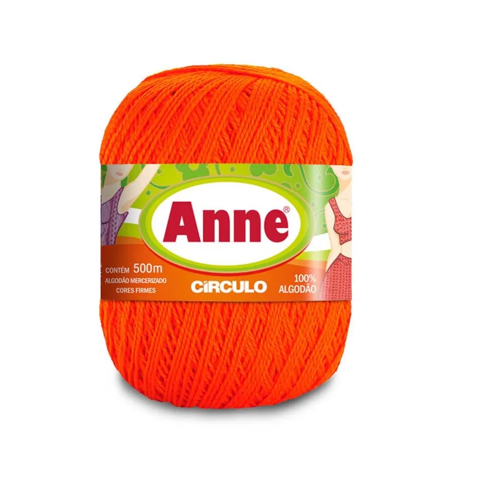 Linha Anne 500 Circulo Cor 4445 - Tangerina