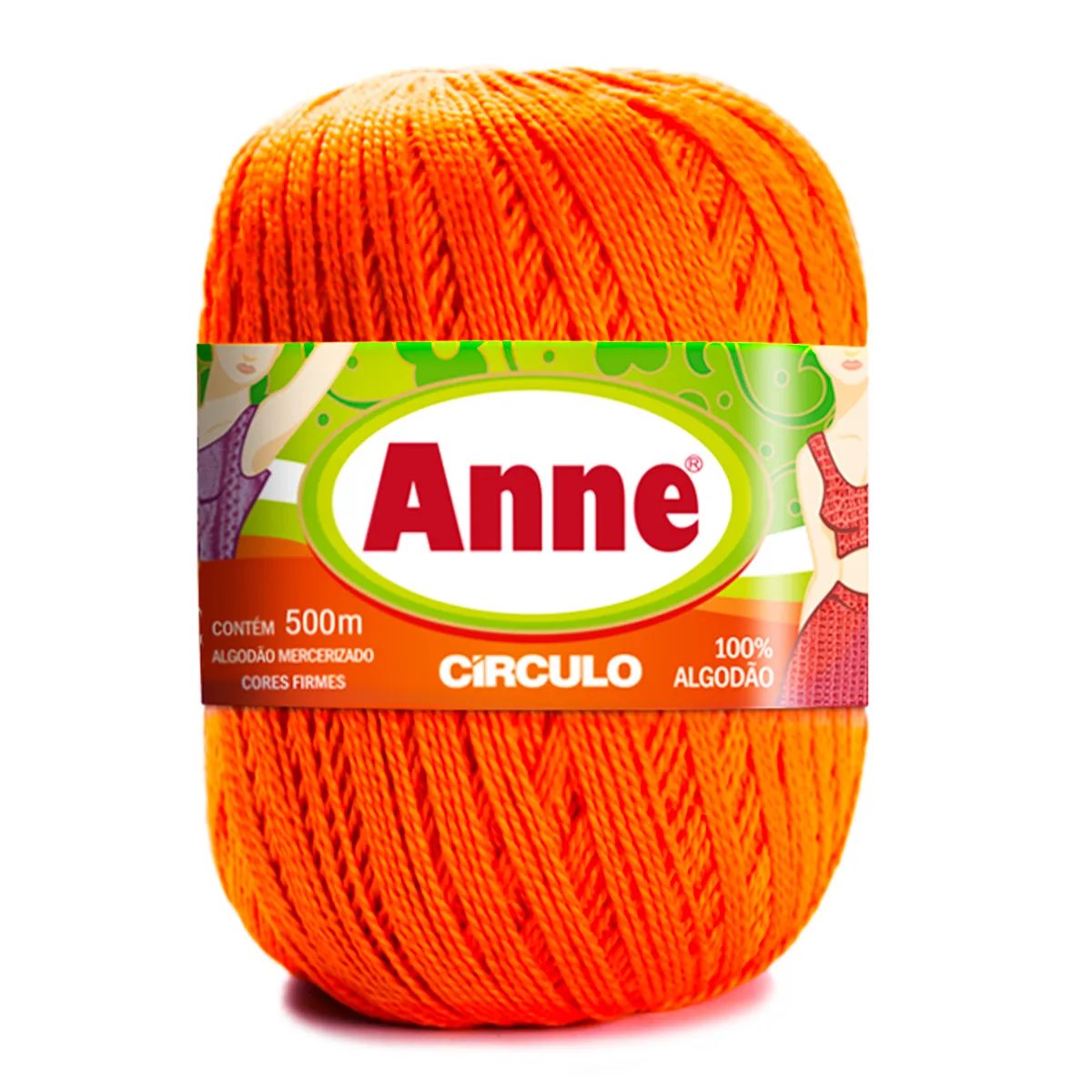 Linha Anne 500 Circulo Cor 4456 - Laranja