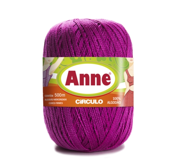 Linha Anne 500 Circulo Cor 6116 - Rosa-Choque