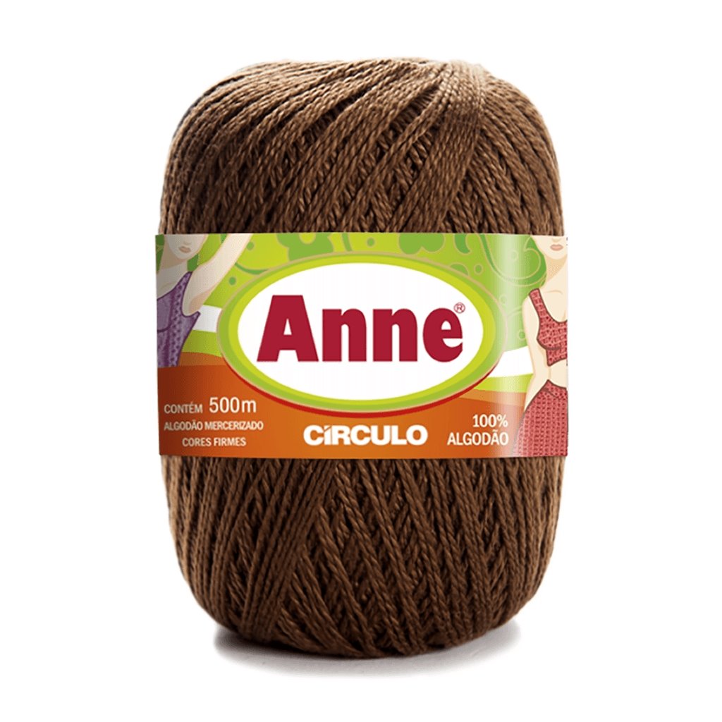 Linha Anne 500 Circulo Cor 7382 - Chocolate