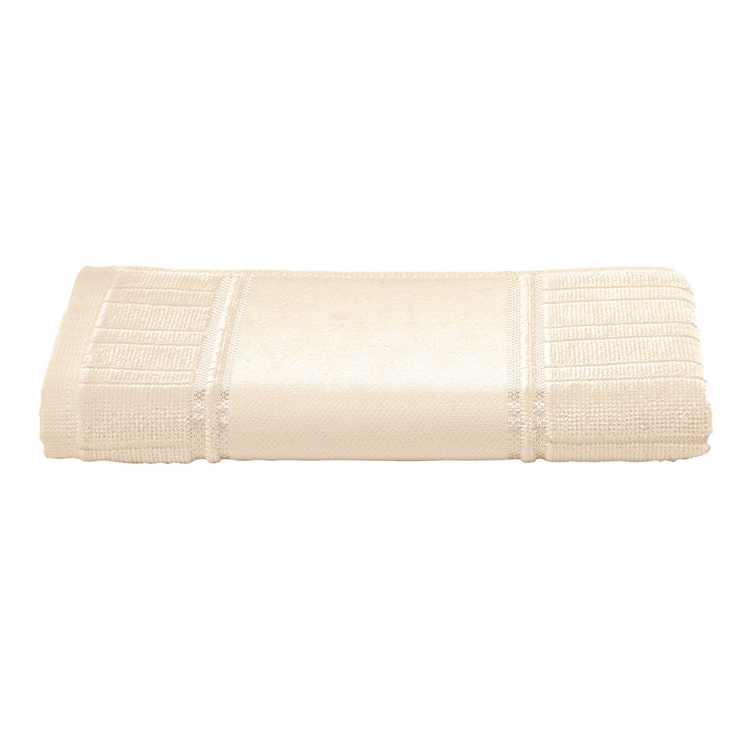 Toalhas Lavabo Dohler Velour Artesanalle - Cor Bege Claro