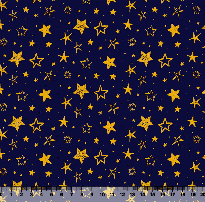 Estrelas Douradas Fundo Marinho 3799 Var05