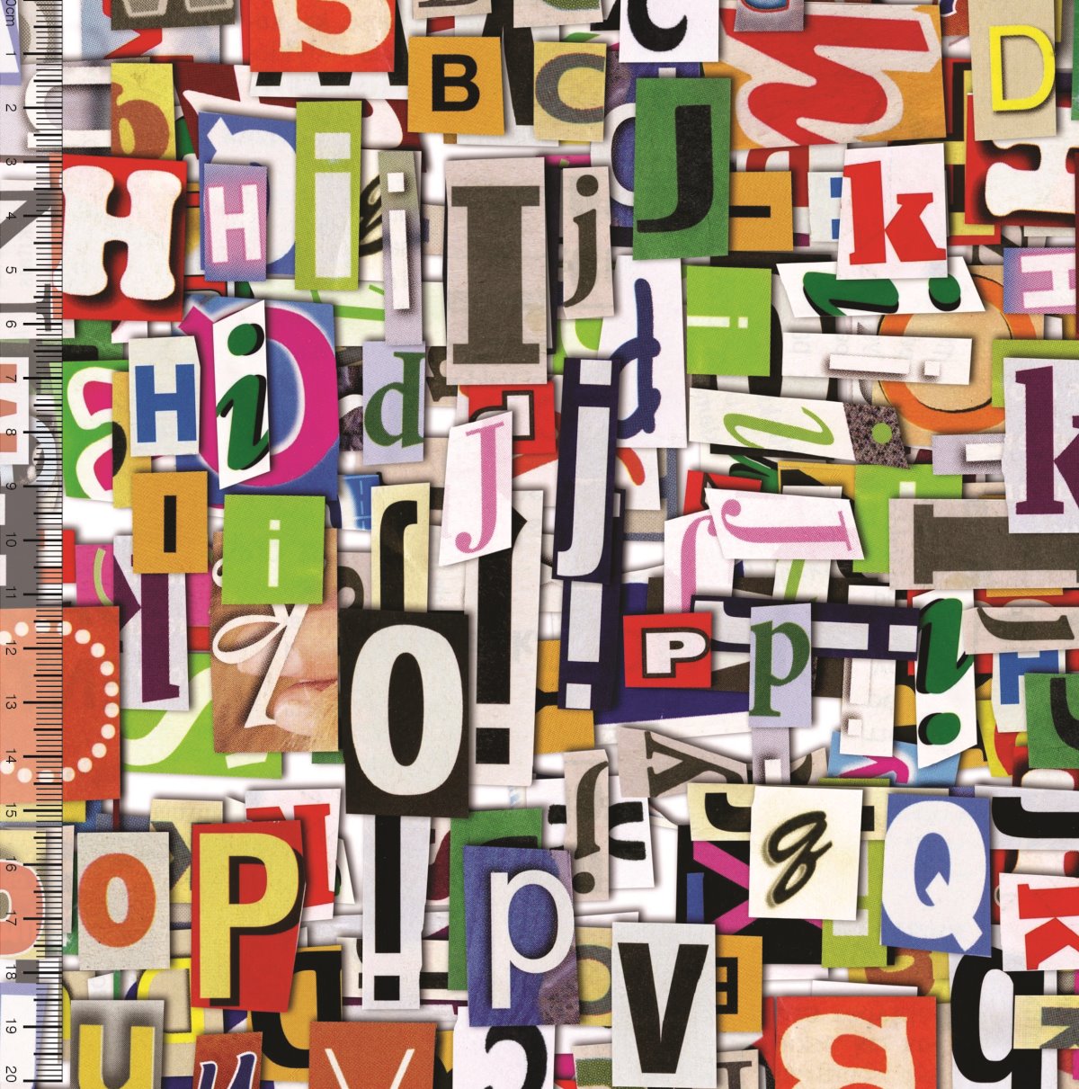 Sintético Doll Estampado - Letras Stickers