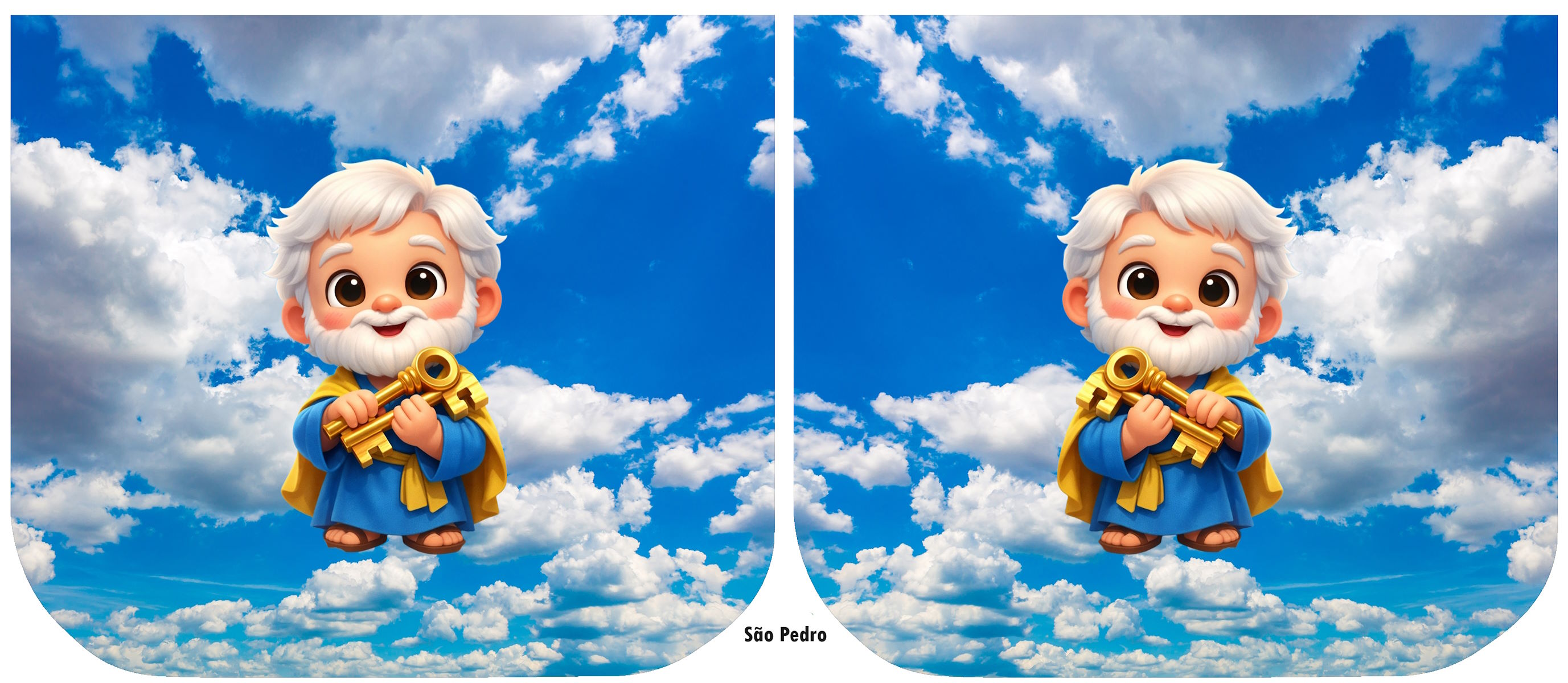 Necessarie Porta Moeda São Pedro Chave Céu - Sintético Doll