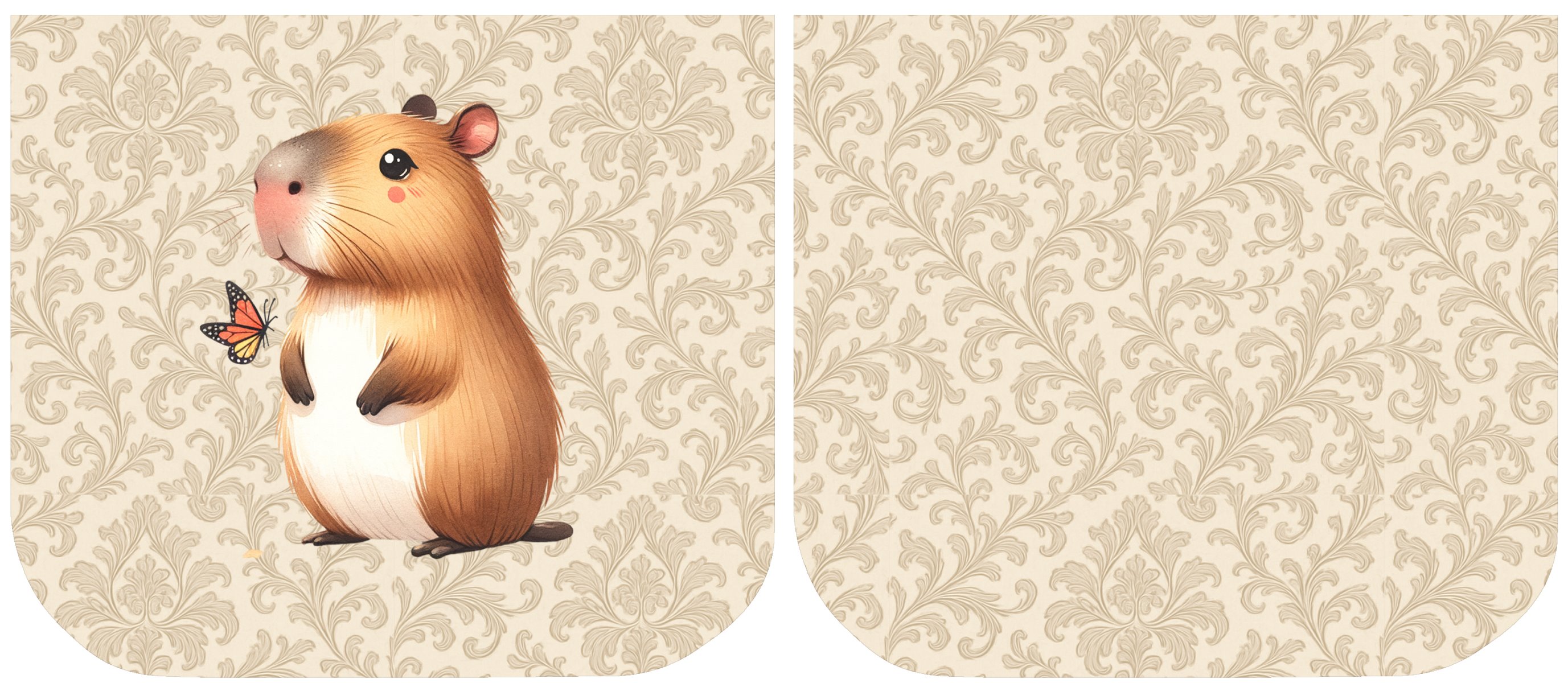 Necessarie Porta Moedas Capivara Borboleta - Sintético Doll