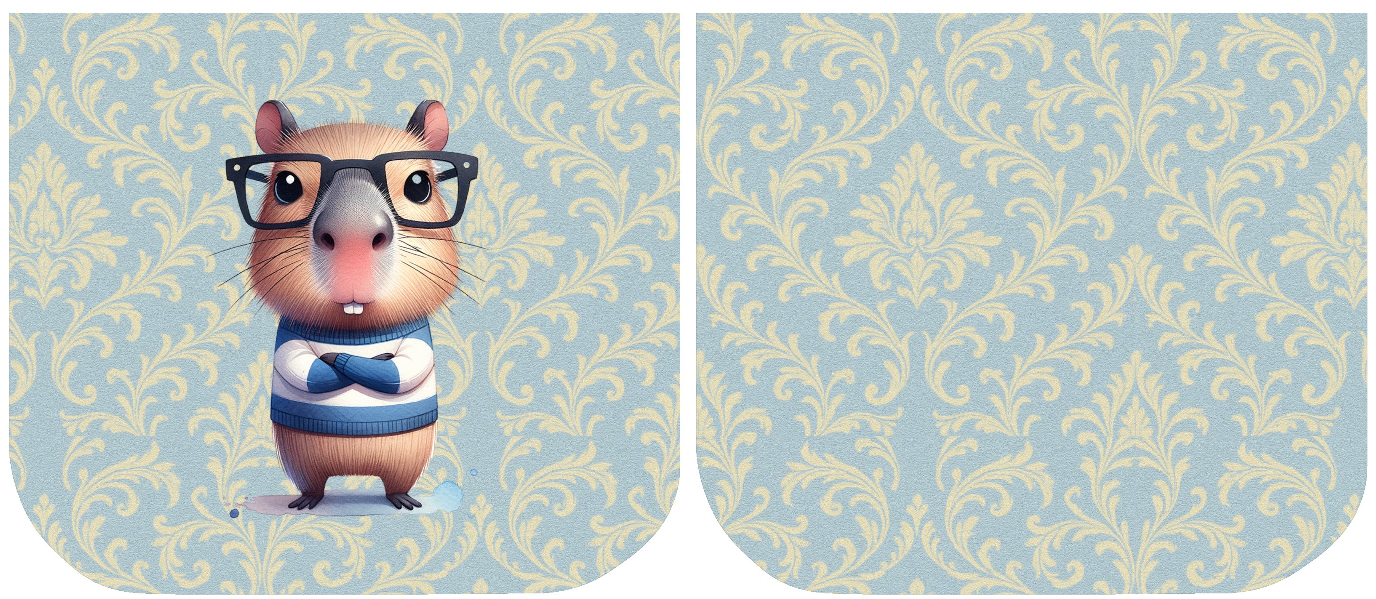 Necessarie Porta Moedas Capivara Ôculos Azul - Sintético Doll