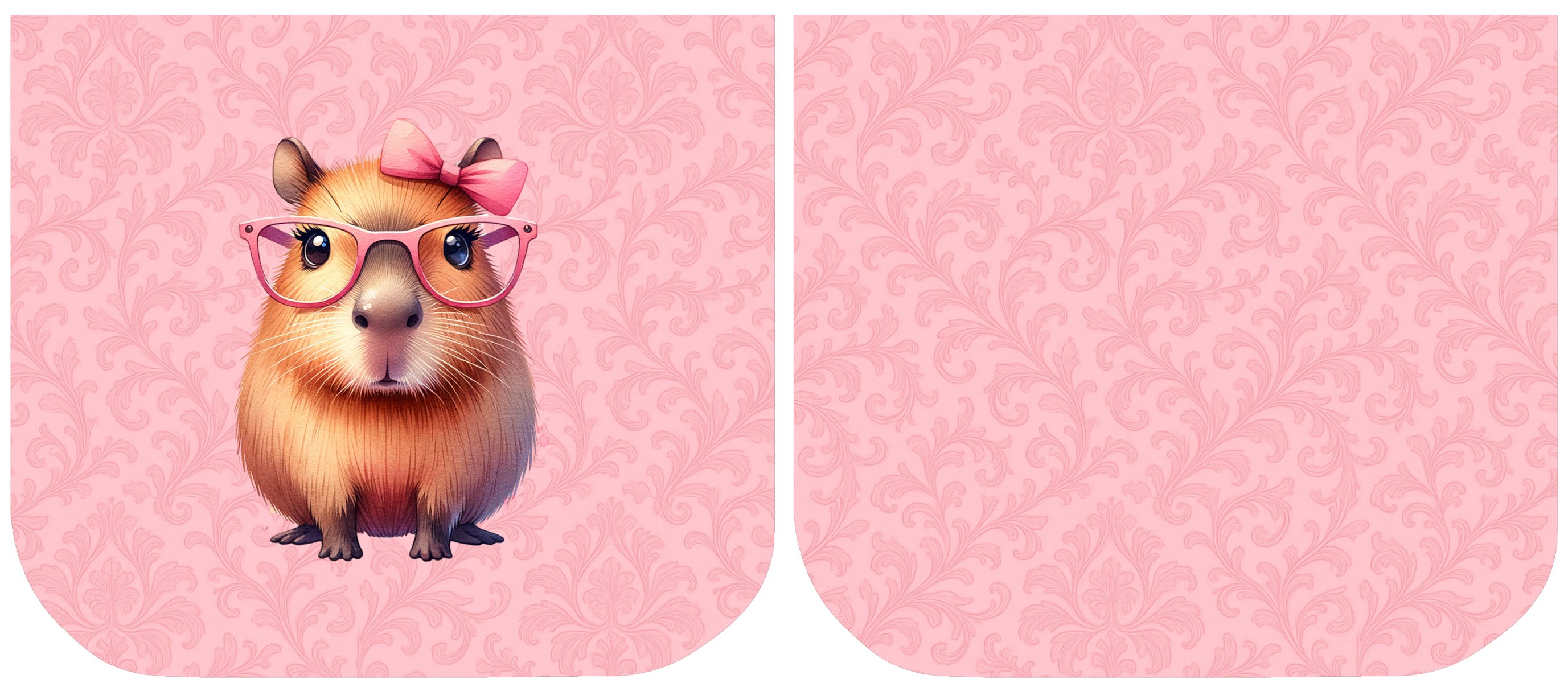 Necessarie Porta Moedas Capivara Ôculos Rosa - Sintético Doll
