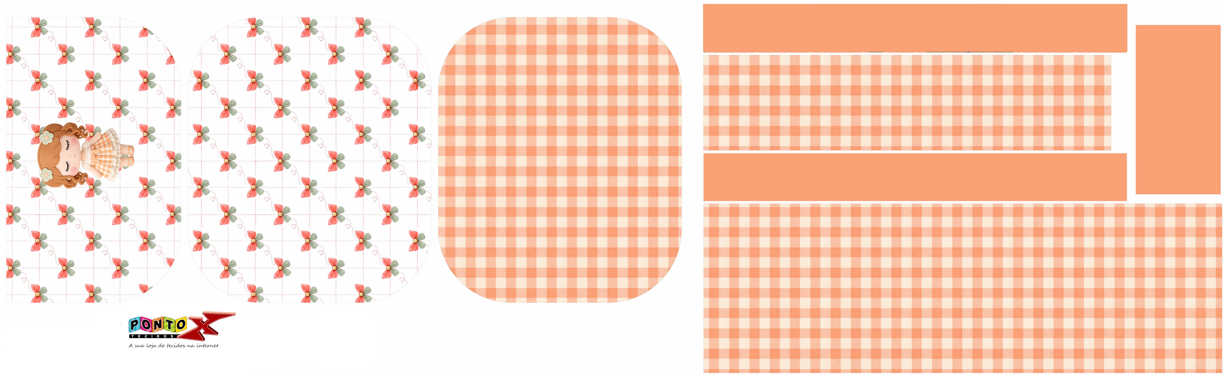 Painel Bolsa Boneca Ziper Duplo - Sintético Doll