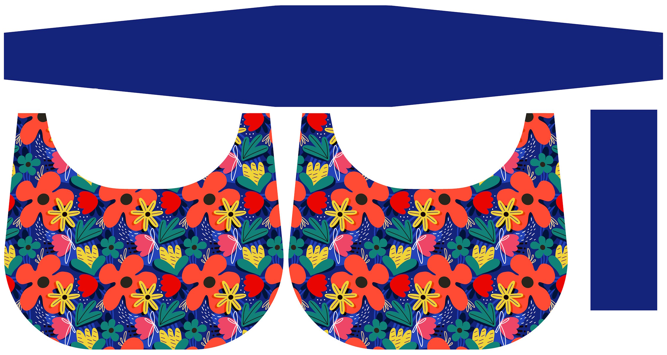 Painel Bolsa Canoa Flores de Verão