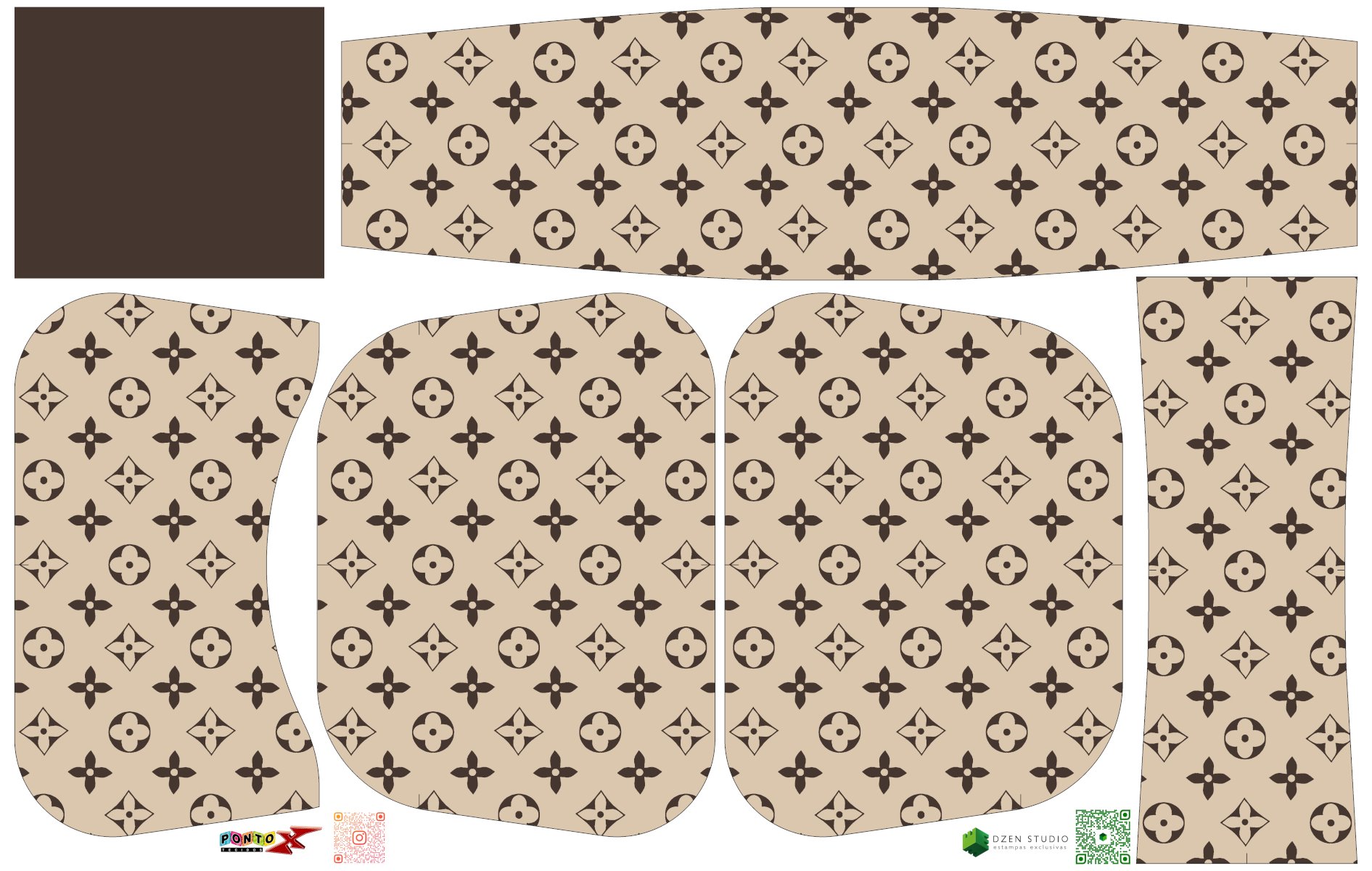 Painel Bolsa Lateral Paris Bege