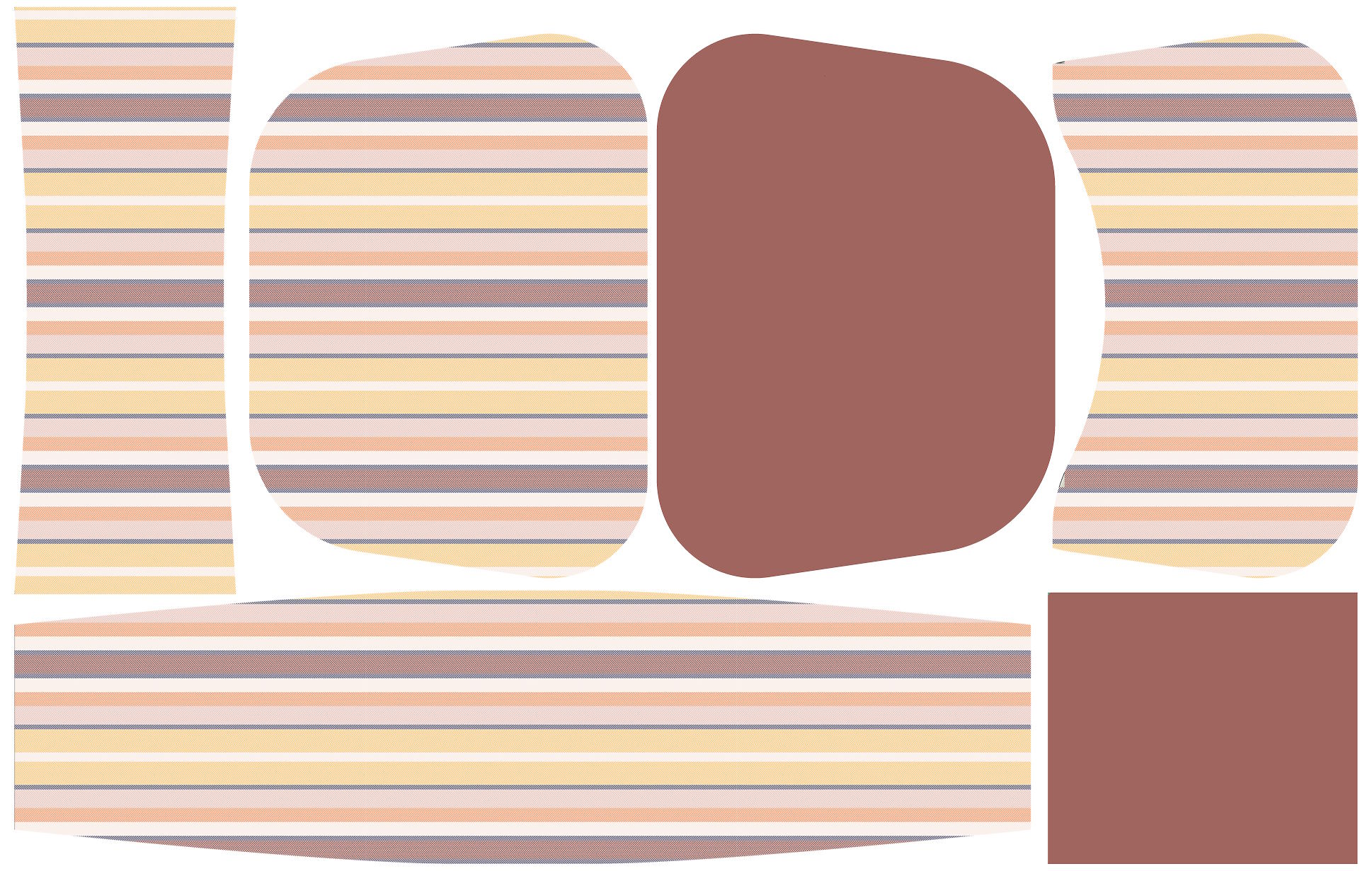 Painel Bolsa Marilene Listras Claras