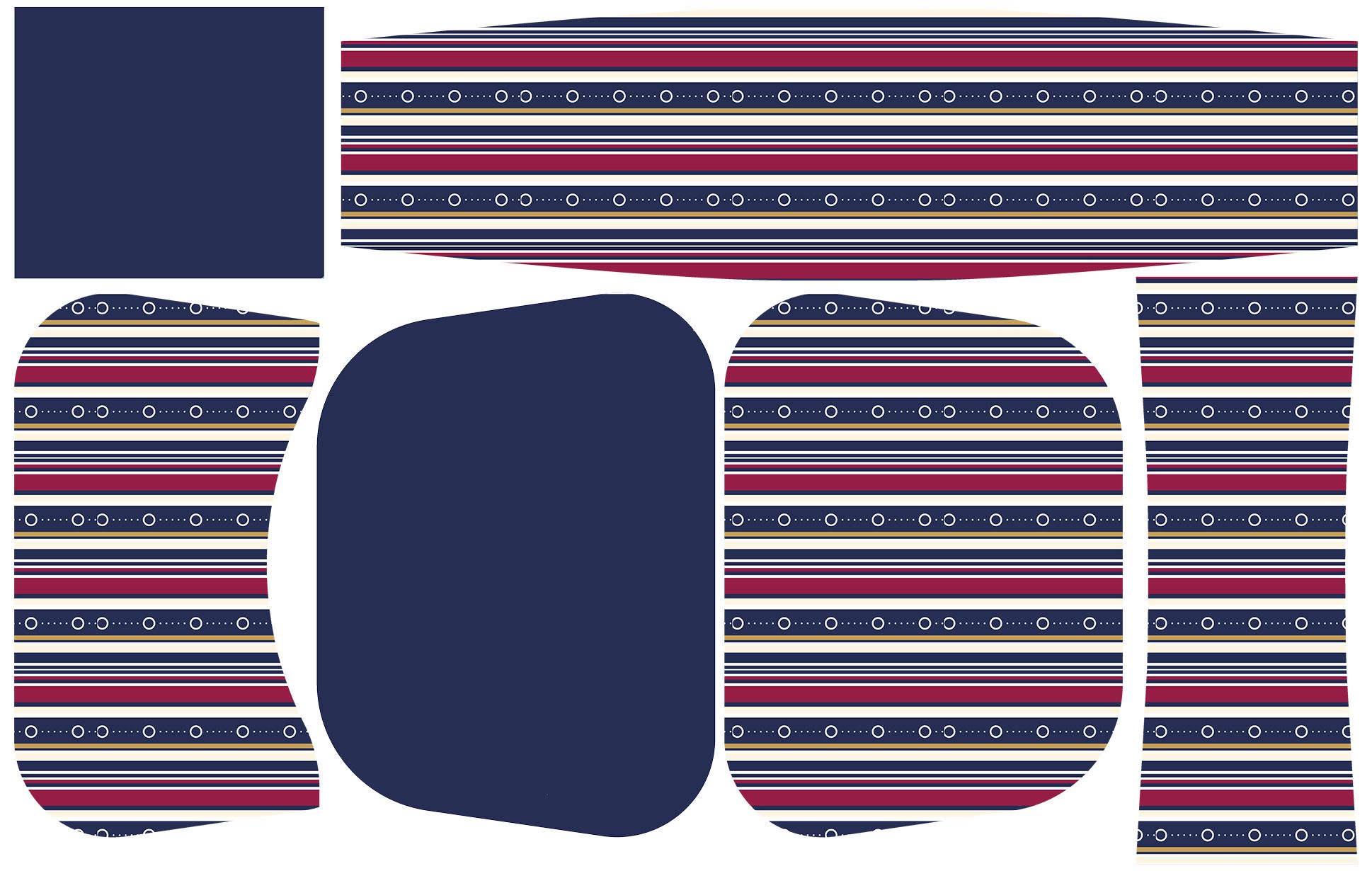 Painel Bolsa Marilene Listras Escuras