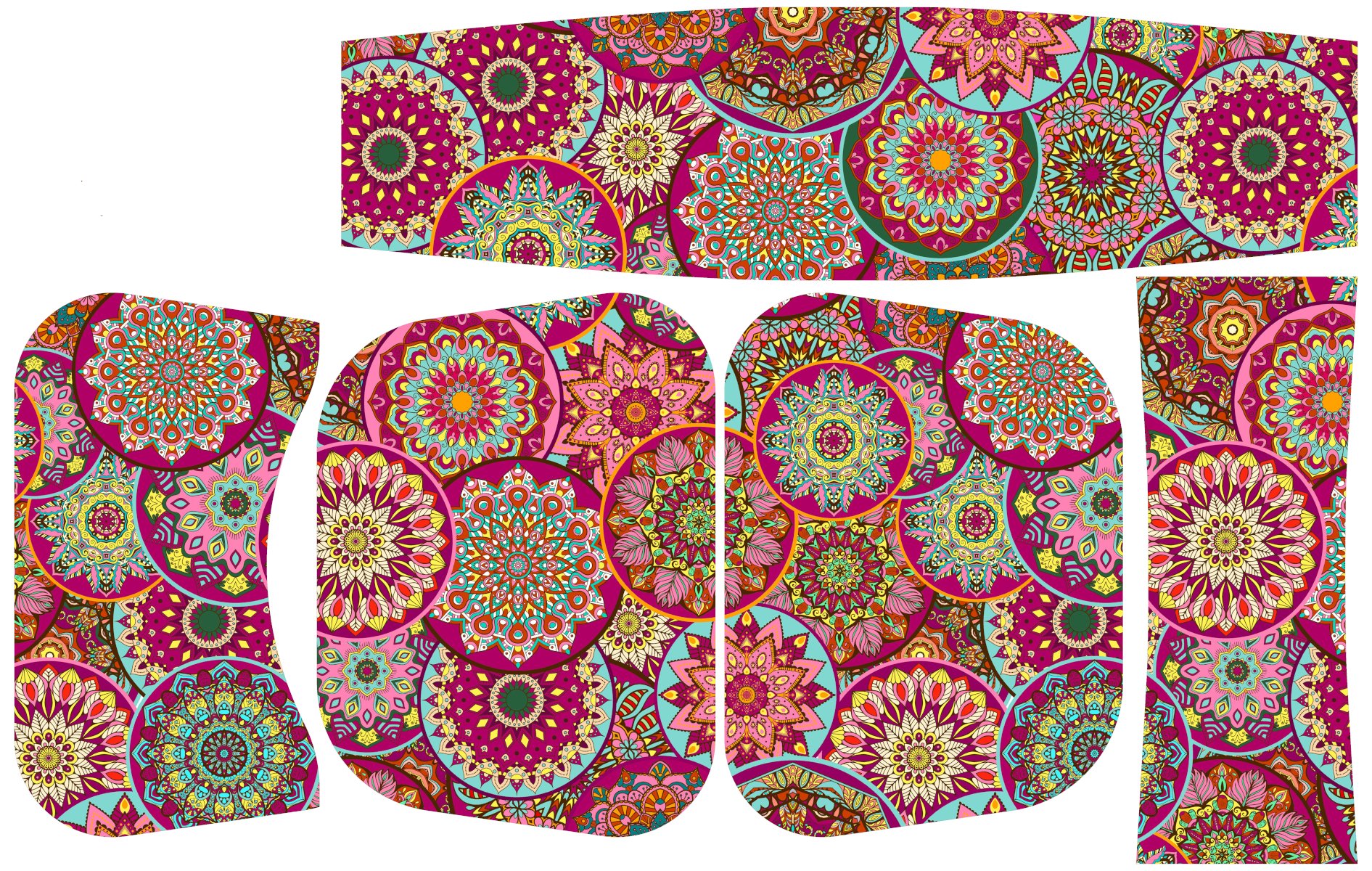 Painel Bolsa Marilene Mandala Rosa