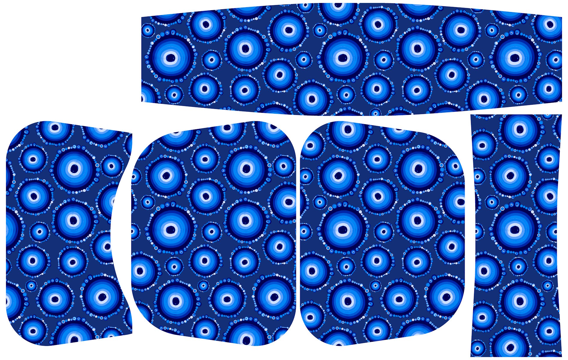 Painel Bolsa Marilene Olho Grego Azul