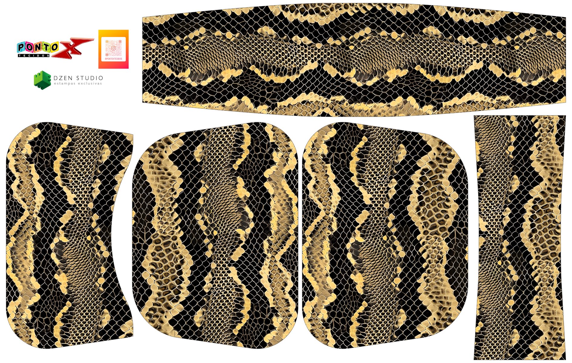 Painel Bolsa Marilene Pele de Cobra
