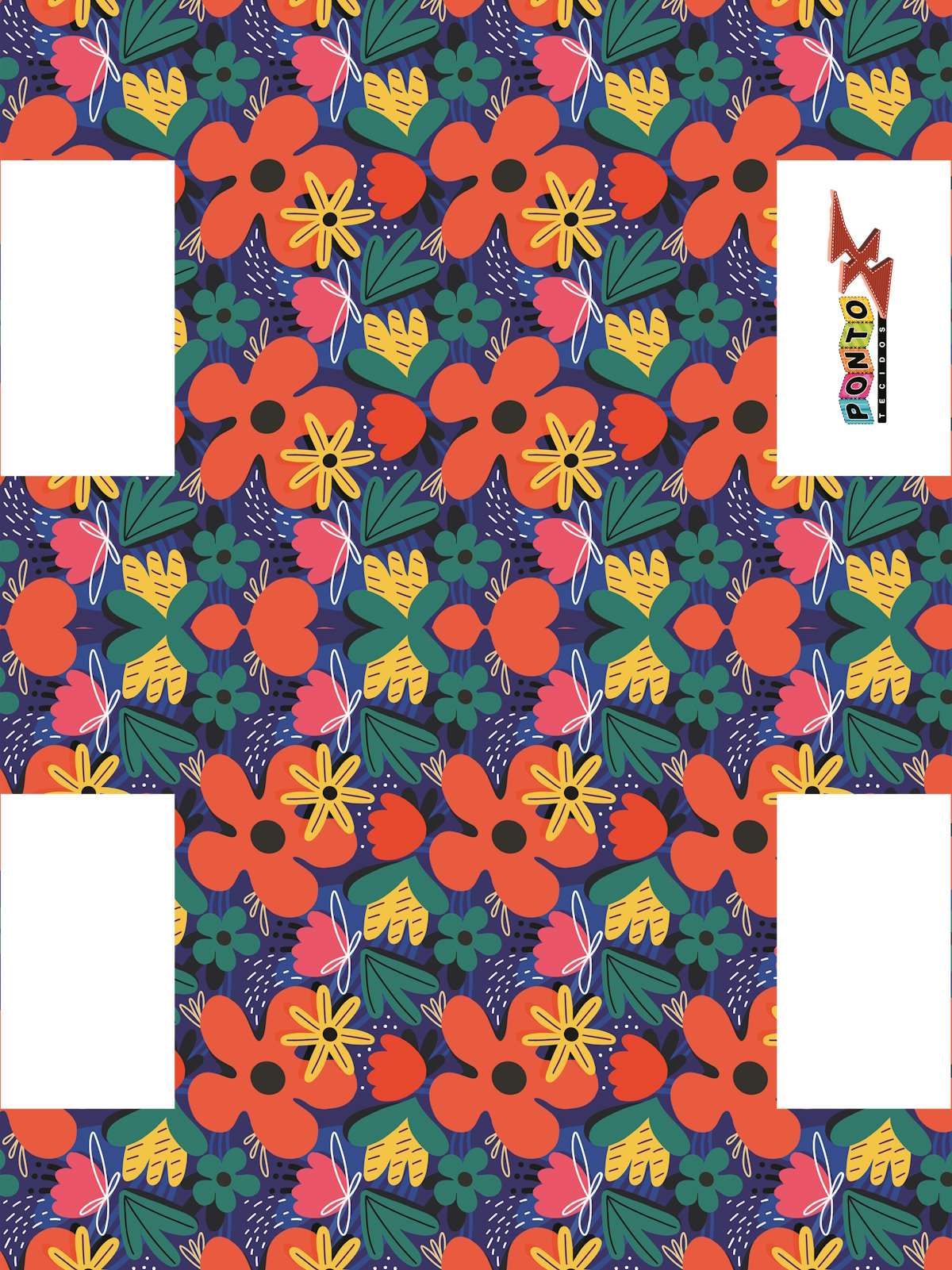 Painel Necessarie Flor de Verão - Sintético Doll