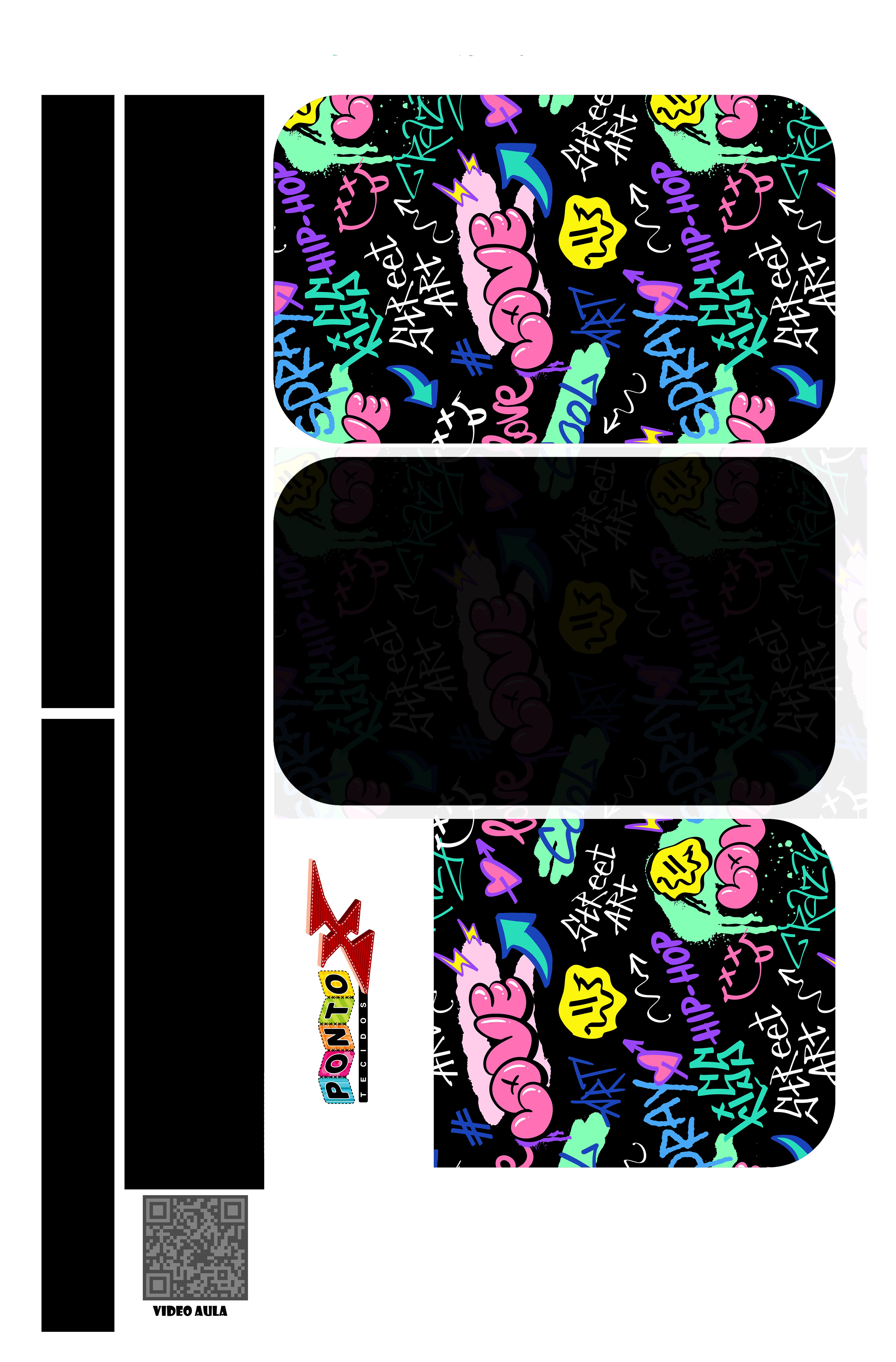 Painel Porta Celular Grafite - Sintético Doll