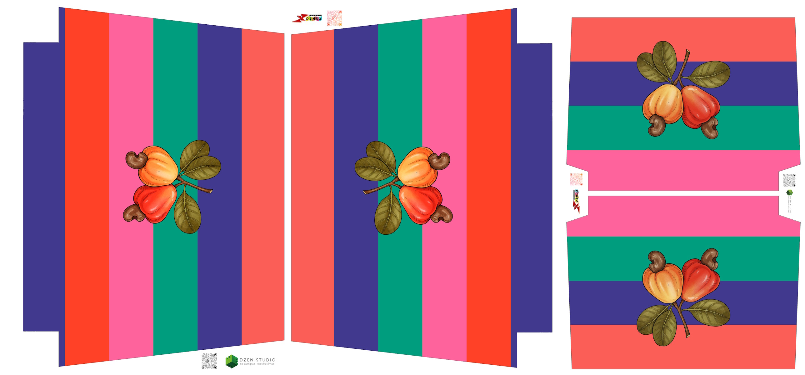 Painel Sintético Doll Kit Praia Color Caju