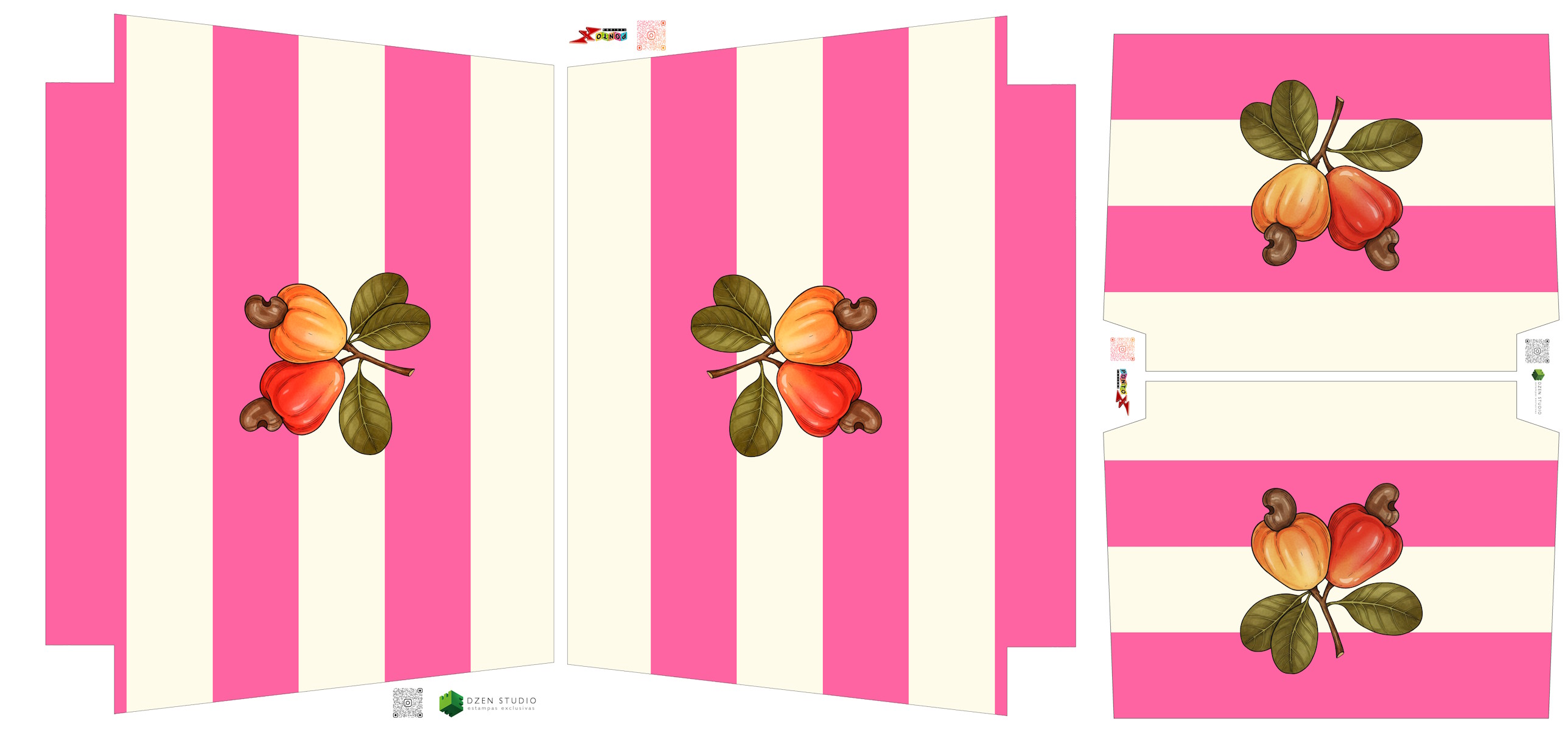 Painel Sintético Doll Kit Praia Rosa Caju