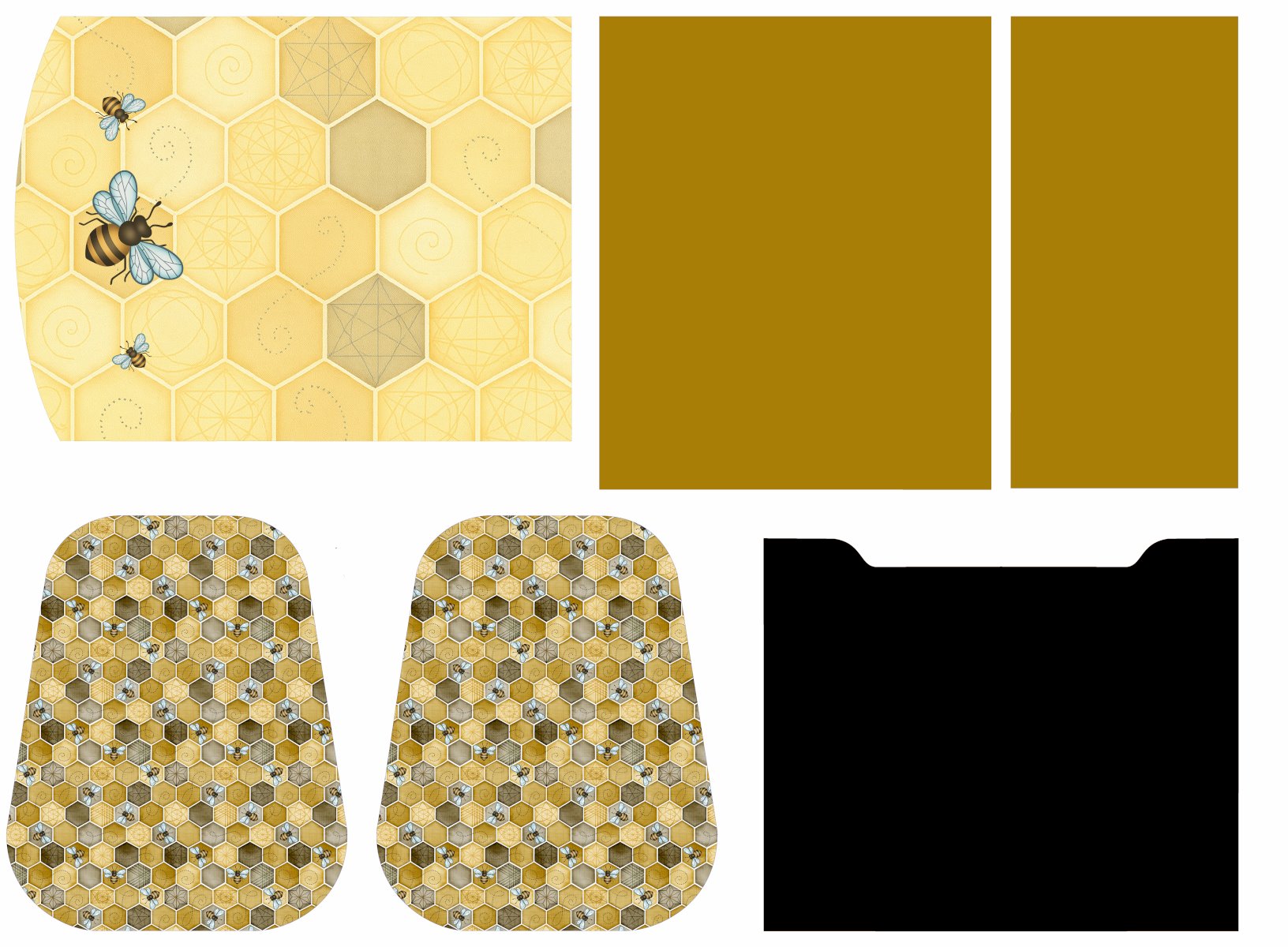 Painel Sintético Doll Lancheira Abelha