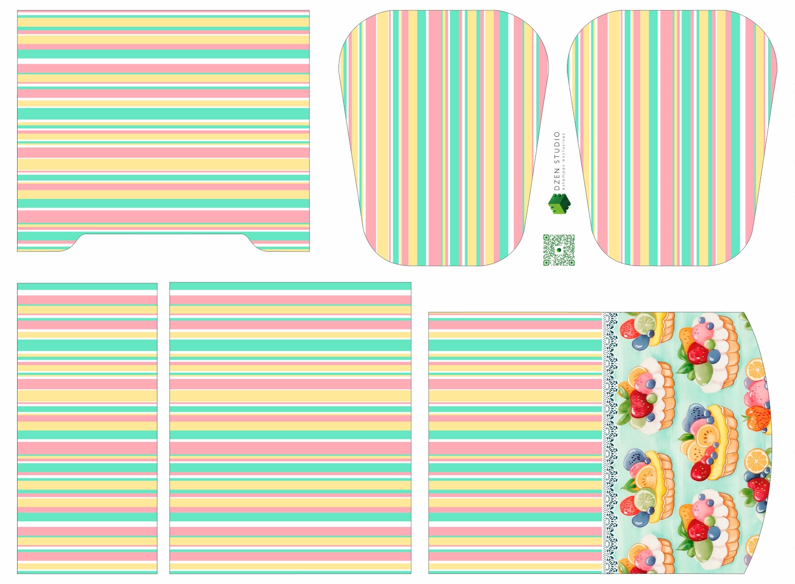 Painel Sintético Doll Lancheira Tortas