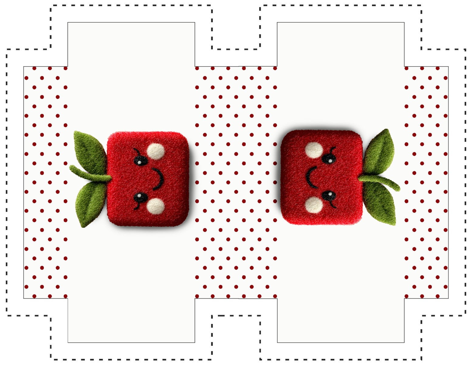 Painel Sintético Doll Necessarie Cute Fruit Cereja