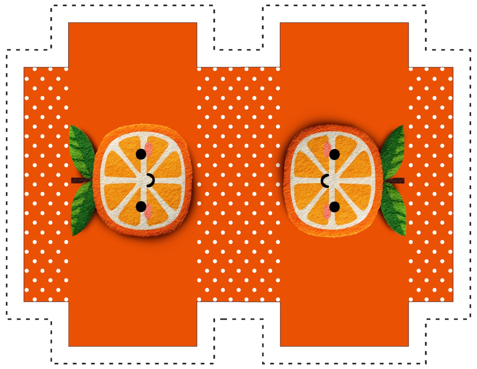 Painel Sintético Doll Necessarie Cute Fruit Laranja