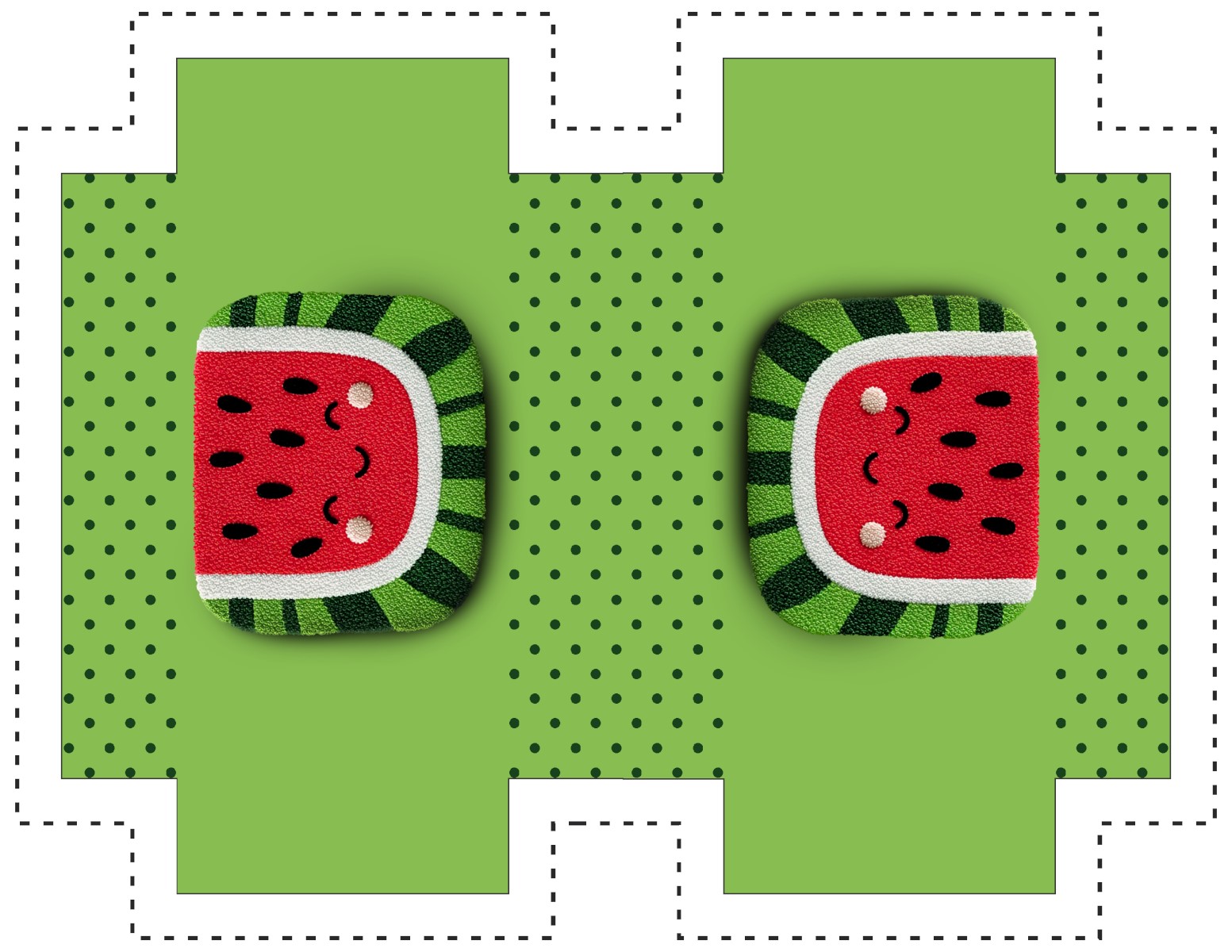 Painel Sintético Doll Necessarie Cute Fruit Melancia