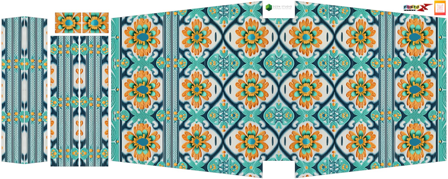 Painel Totebag Arabesco 3D - Sintético