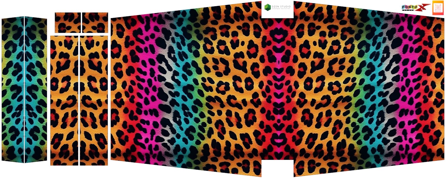 Painel Totebag Onça Colorida - Sintético