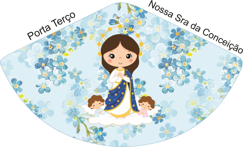Porta Terço Nossa Senhora da Conceição - Sintético Doll