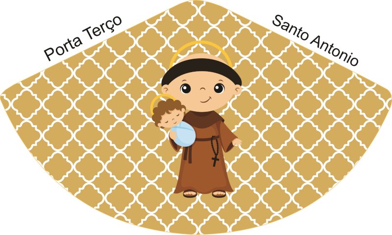 Porta Terço Santo Antônio - Sintético Doll