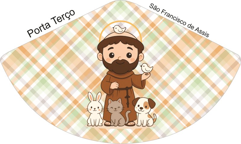 Porta Terço São Francisco de Assis - Sintético Doll