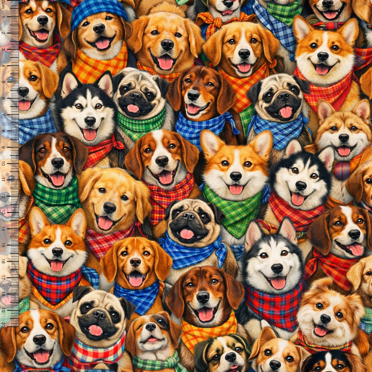 Sintético Doll Digital Dogs Inverno - A3243S - 50cm x 1,36mt